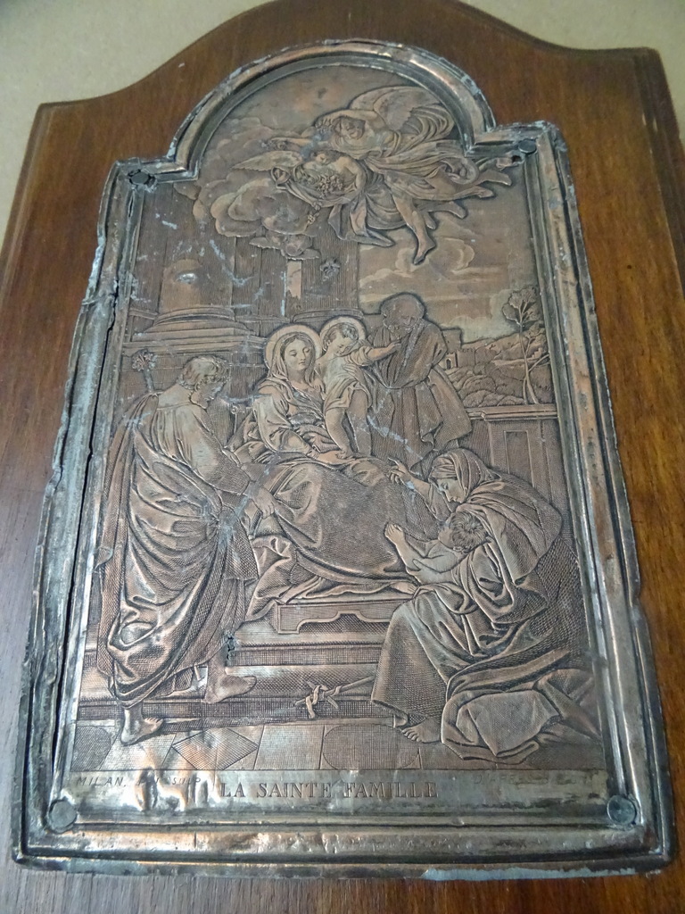 Antieke kopergravure Heilige Familie La Sainte Famille - Afbeelding 3