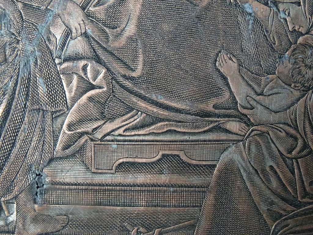 Antieke kopergravure Heilige Familie La Sainte Famille - Afbeelding 12