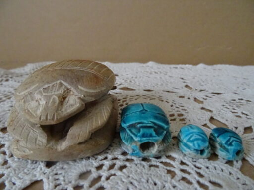 Collectie scarabee amuletten zegelstenen