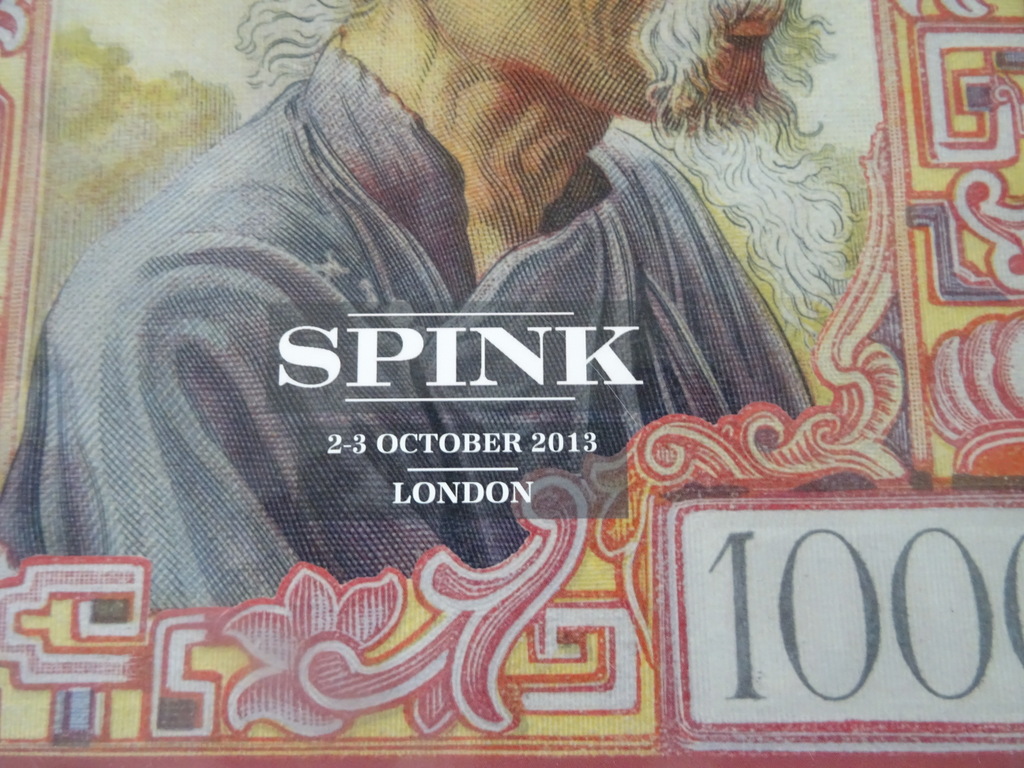 Spink World Banknotes 2-3 october 2013 London - Afbeelding 2