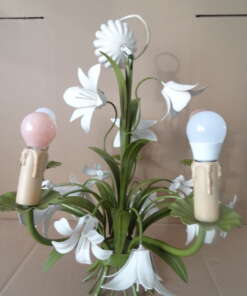 Vintage Italiaanse tole kroonluchter 55cm