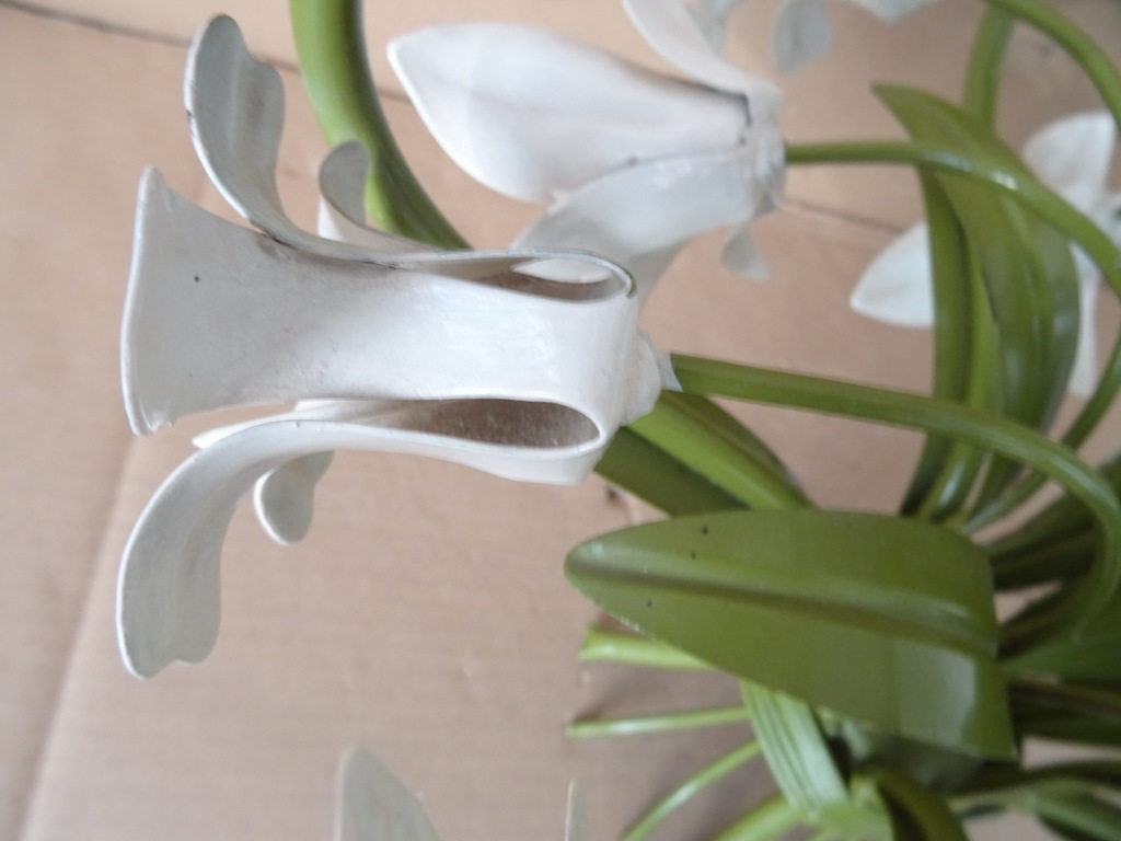 Vintage Italiaanse tole kroonluchter 55cm Vintage Italiaanse tole kroonluchter 55cm