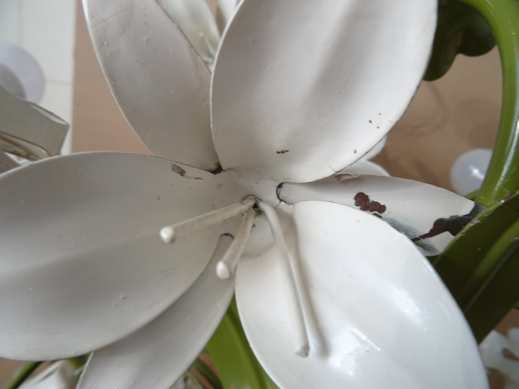 Vintage Italiaanse tole kroonluchter 55cm Vintage Italiaanse tole kroonluchter 55cm