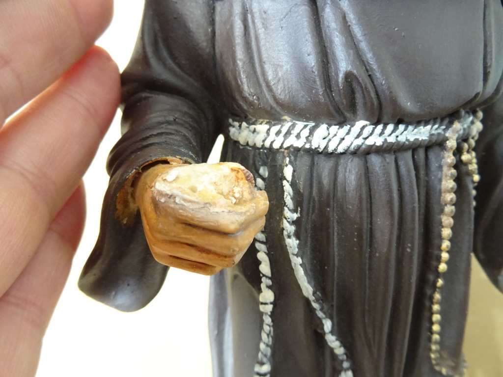 Beeld Heilige Franciscus 41cm resin - Afbeelding 4