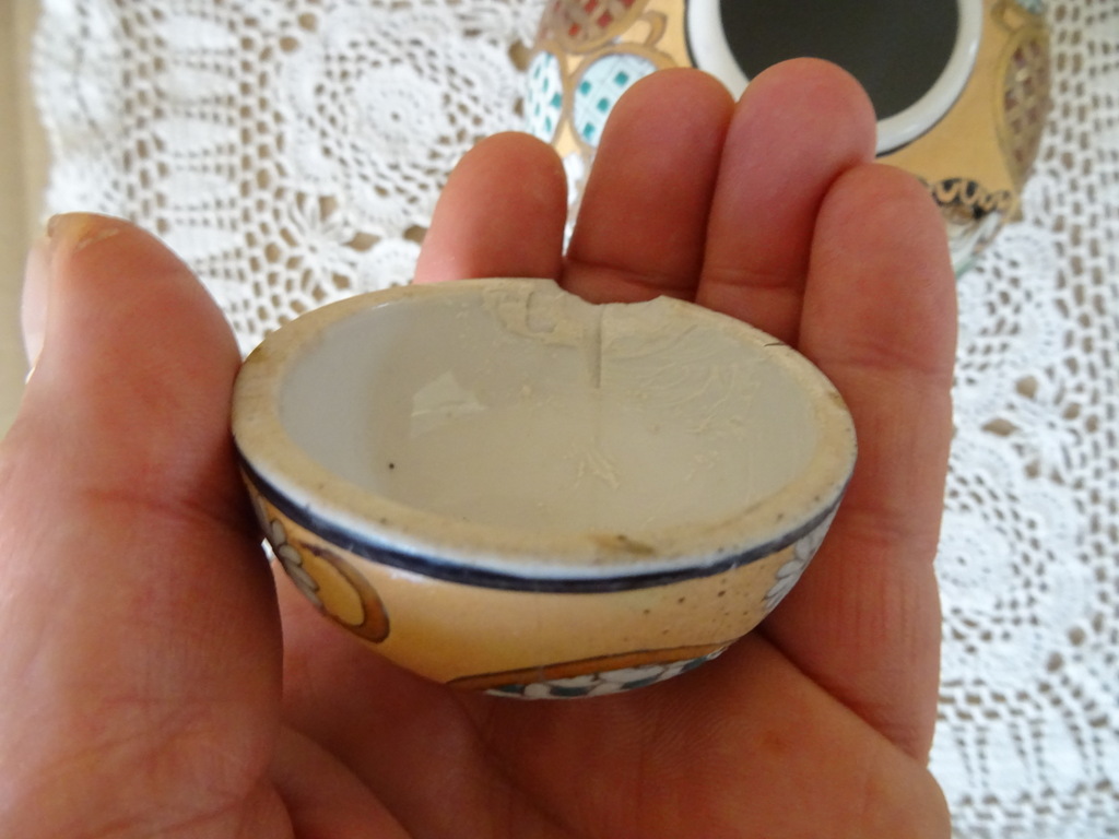 Vintage Chinees vaasje of gemberpotje 12cm Vintage Chinees vaasje of gemberpotje 12cm