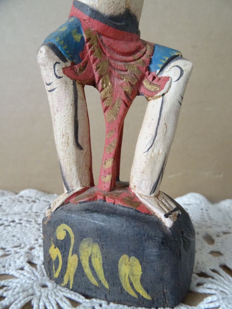 Indonesisch houten beeldje 21cm vintage - Afbeelding 3