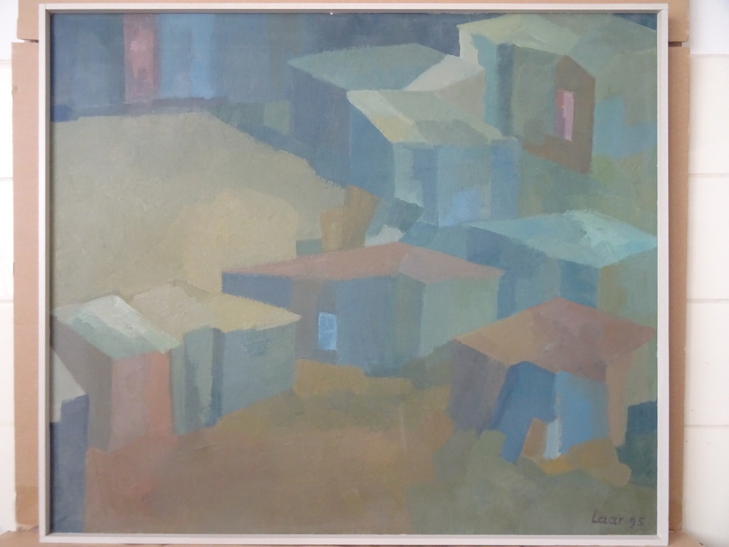 Schilderij Laar 95 kubisme stijl 72x62cm