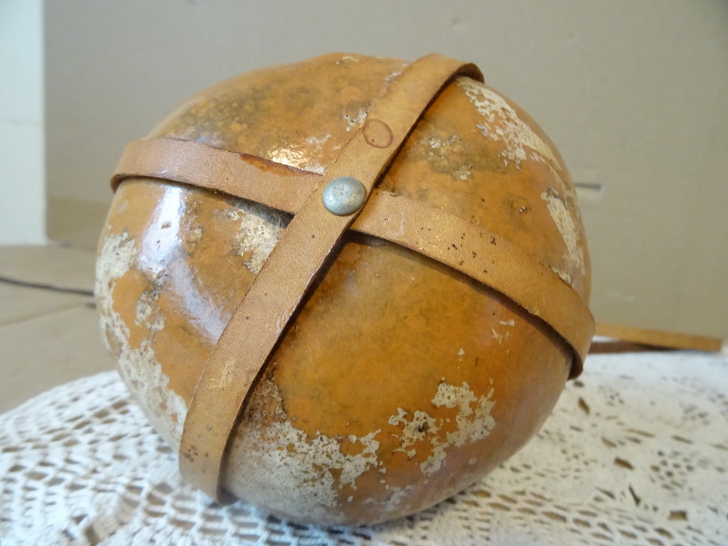 Vintage kalebas waterfles 20cm - Afbeelding 10