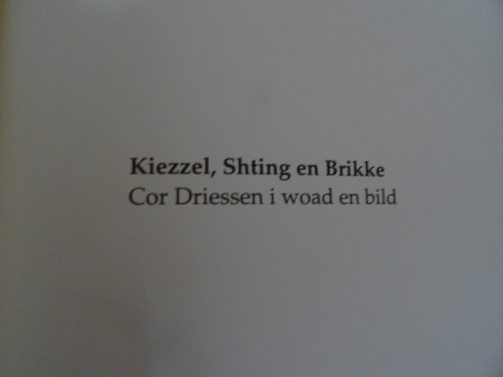 Cor Driessen Kiezzel shting en brikke - Afbeelding 4
