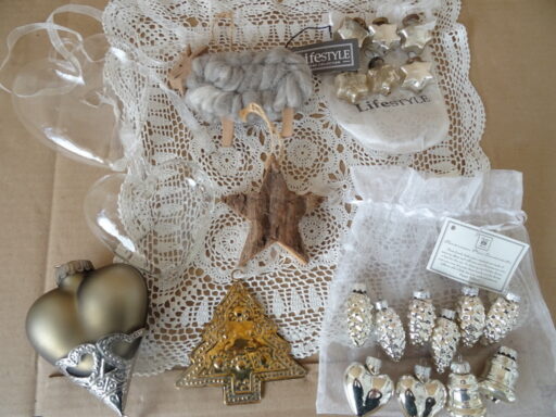 Collectie kerstdecoratie modern