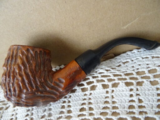 Antieke of vintage pijp hout en bakeliet