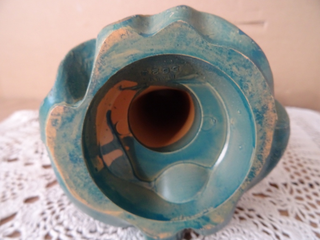 Vintage beeld engel met harp 22cm - Afbeelding 10