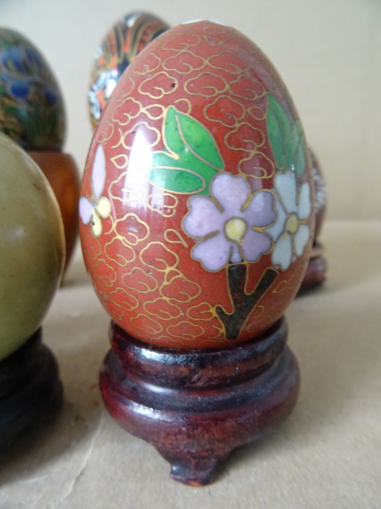 Collectie vintage beschilderde eieren - Afbeelding 9