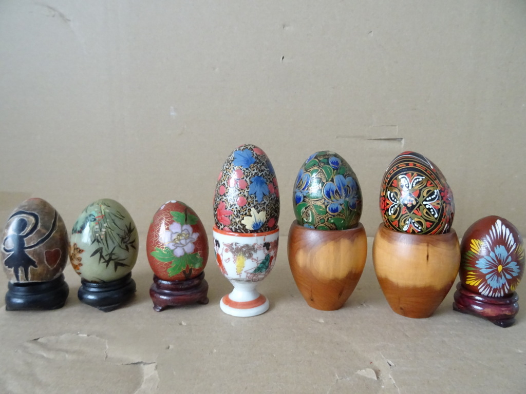 Collectie vintage beschilderde eieren - Afbeelding 22