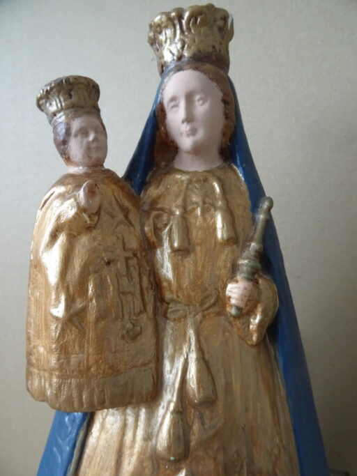 Alternative view of Antiek Mariabeeld de Moeder Gods 40cm