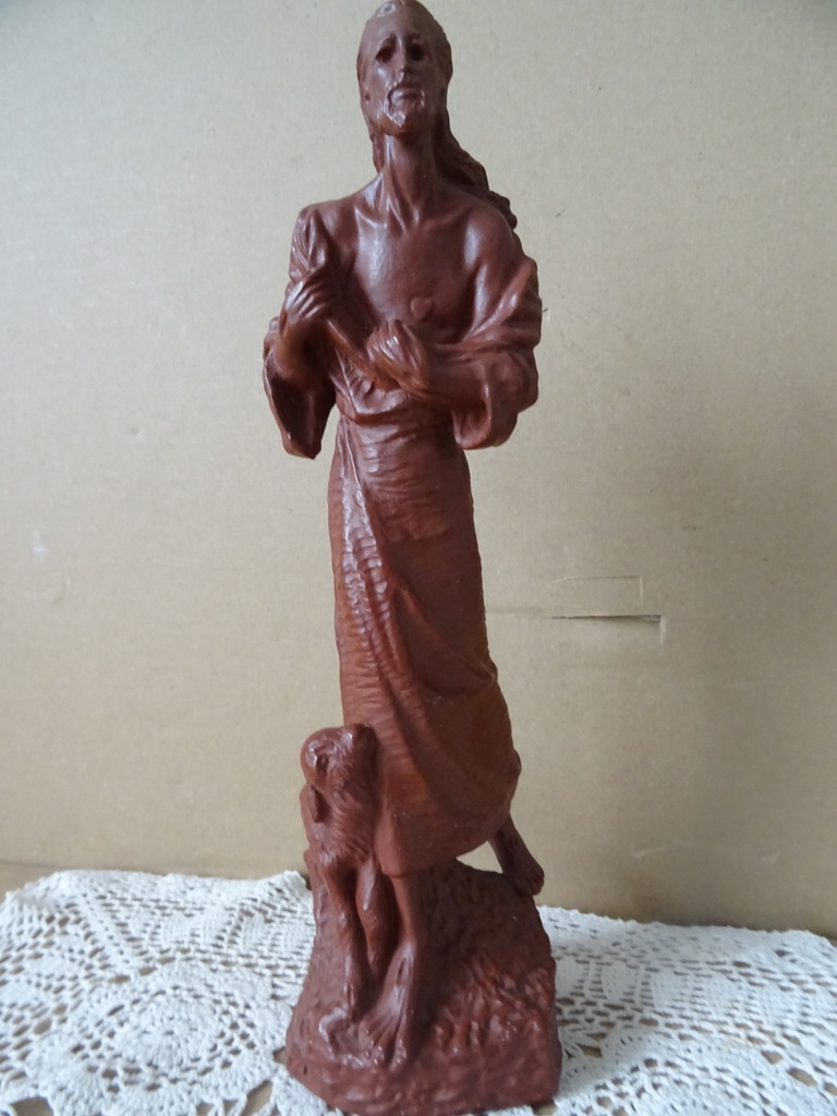 Antiek of vintage Jezusbeeld 27cm B. S. J. Venlo - Afbeelding 2