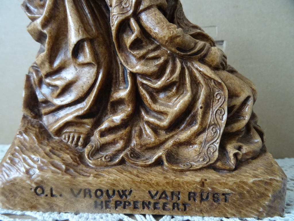 Mariabeeld O. L. Vrouw van Rust Heppeneert 19cm - Afbeelding 3