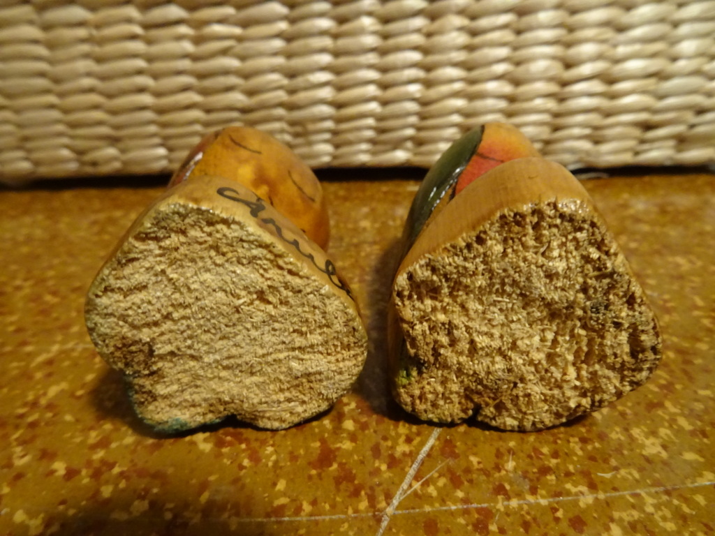Vintage houten beeldjes papegaai Aruba 10cm - Afbeelding 6