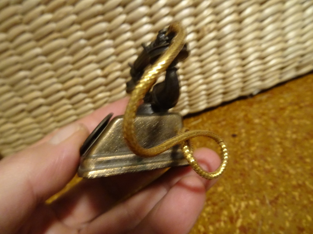 Koperen puntenslijper telefoon 7cm vintage - Afbeelding 6