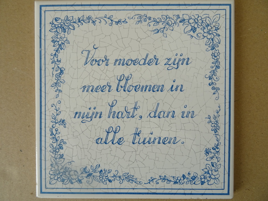 Collectie 14 vintage tegels met spreuk Mosa en Sphinx 19 euro per stuk - Afbeelding 19