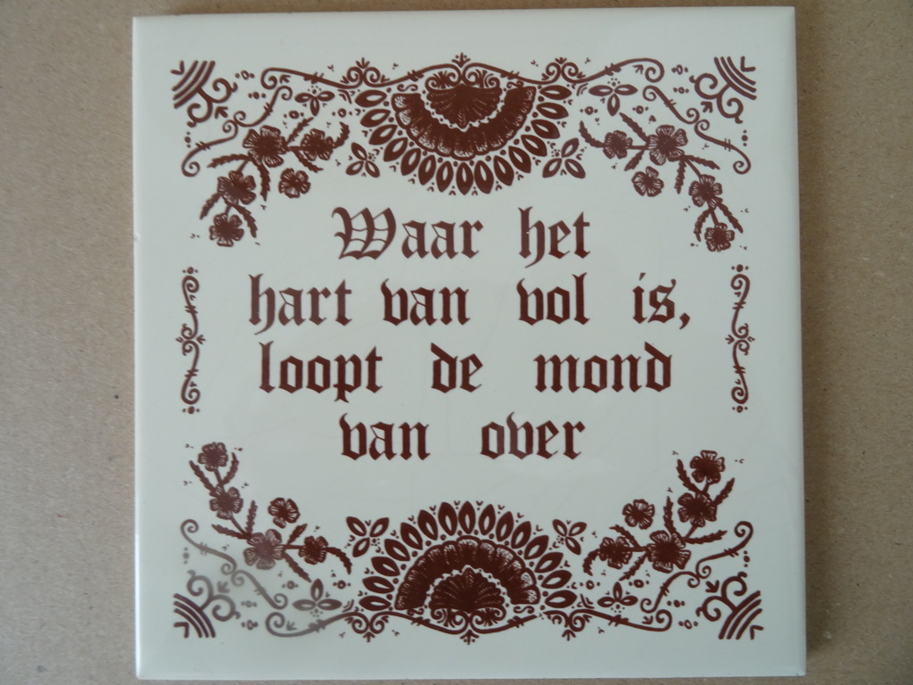 Collectie 14 vintage tegels met spreuk Mosa en Sphinx 19 euro per stuk - Afbeelding 30