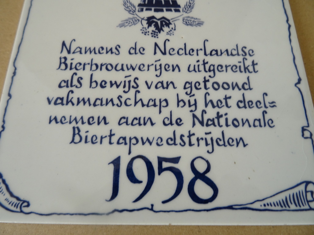 Vintage tegel Biertapwedstrijden 1958 - Afbeelding 2