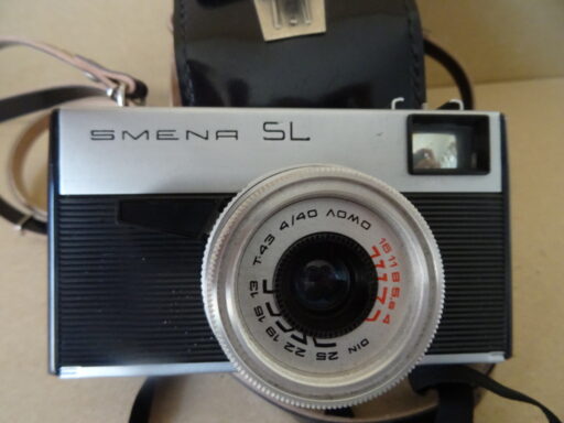 Vintage fotocamera Smena SL in originele tas