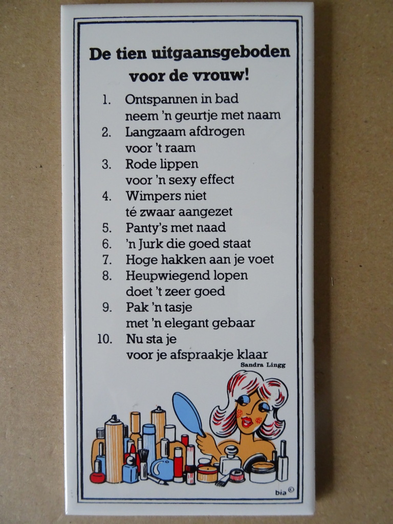 Collectie 20 vintage tegels met spreuk Mosa 19 euro per stuk - Afbeelding 6