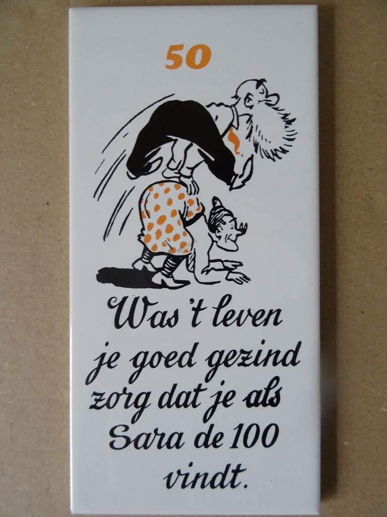 Collectie 20 vintage tegels met spreuk Mosa 19 euro per stuk - Afbeelding 18