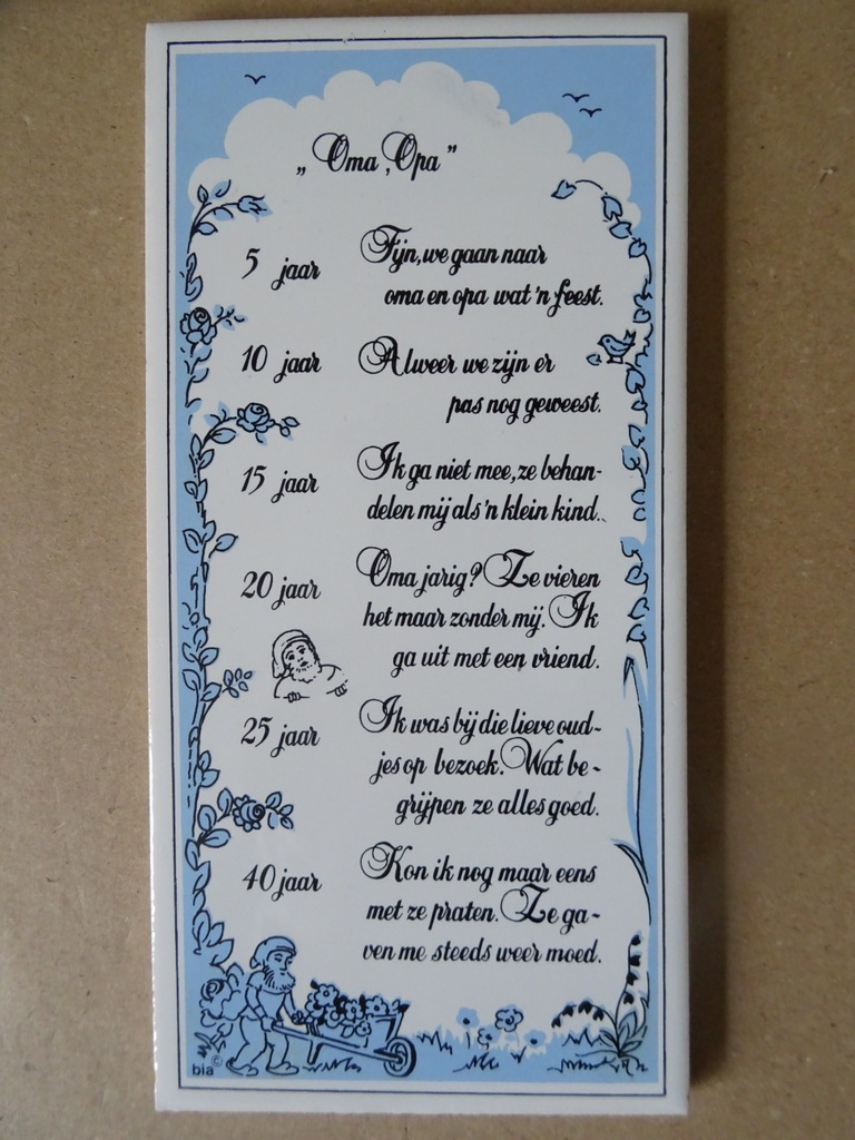 Collectie 20 vintage tegels met spreuk Mosa 19 euro per stuk - Afbeelding 30