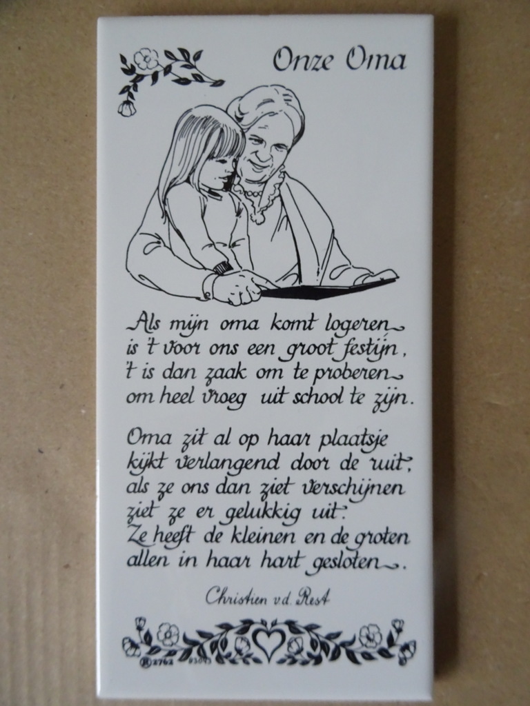 Collectie 20 vintage tegels met spreuk Mosa 19 euro per stuk - Afbeelding 34