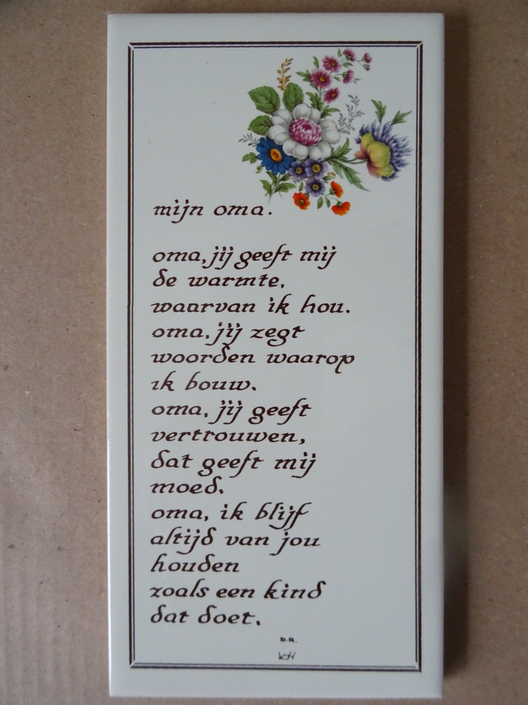 Collectie 20 vintage tegels met spreuk Mosa 19 euro per stuk - Afbeelding 36