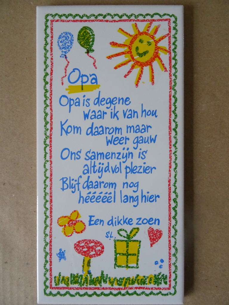 Collectie 20 vintage tegels met spreuk Mosa 19 euro per stuk - Afbeelding 40
