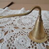 Antieke of vintage koperen kaarsendover