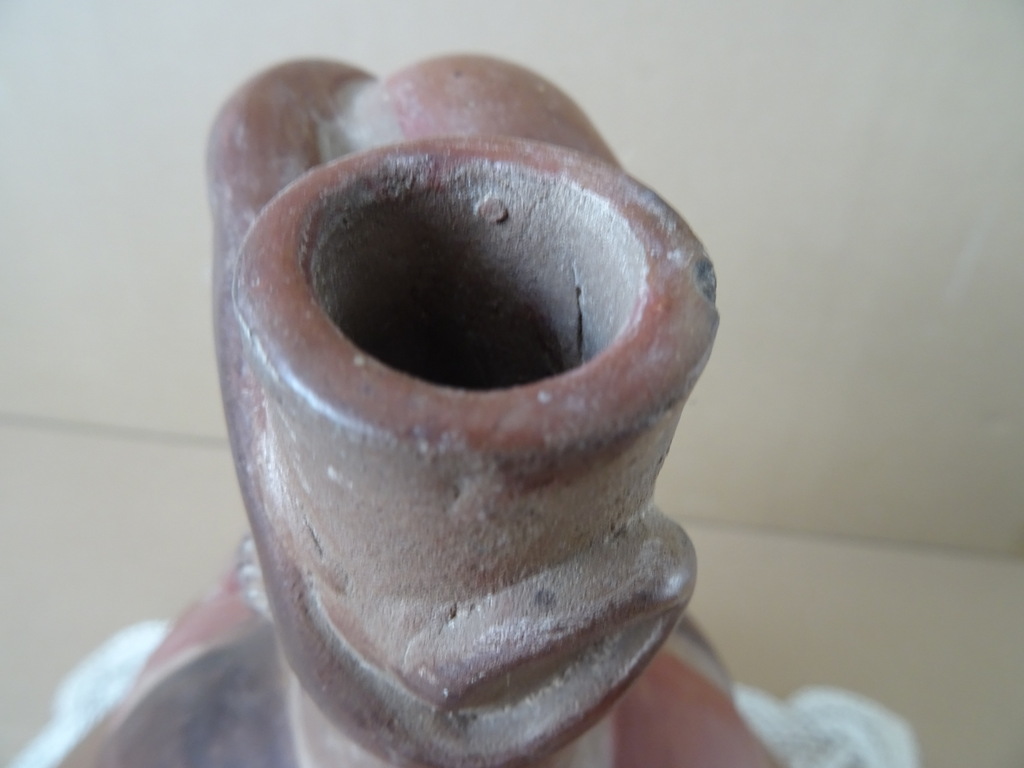 Vintage inheemse aardewerk kan Peru 27cm - Afbeelding 11