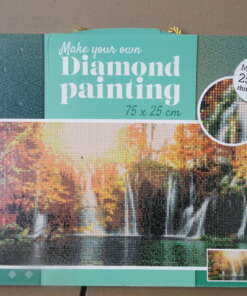 Vintage Make your own diamond painting Nieuw Vintage Make your own diamond painting 75 x 25 cm vervaardigd door Avec rond 1980 of later. Nieuw in de doos, zie foto's.