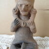 Vintage inheems aardewerk beeld Peru 15cm
