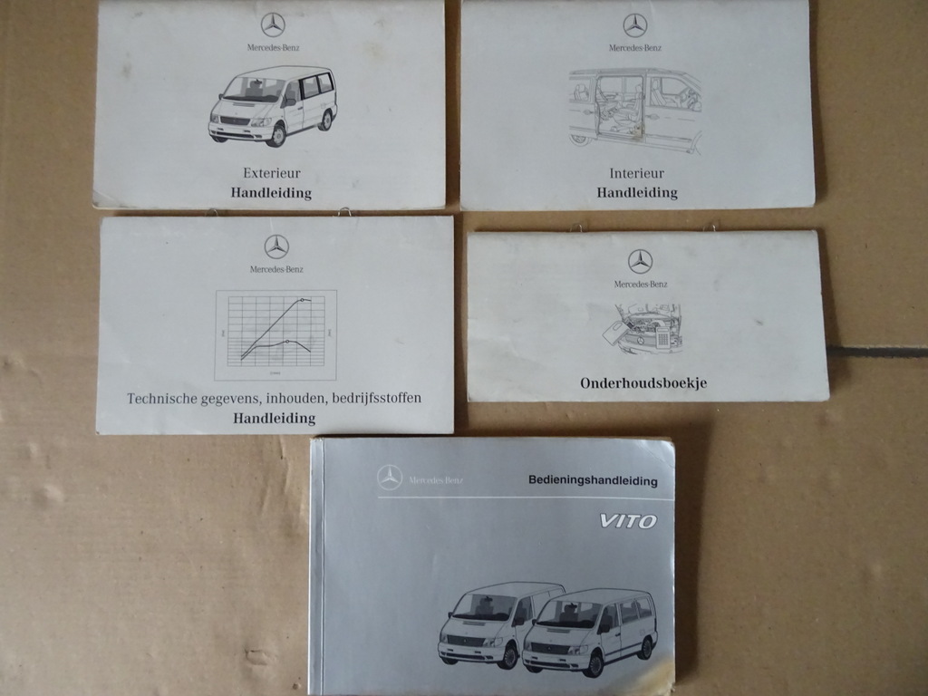 Collectie boekjes Mercedes Vito 108D 110D 113