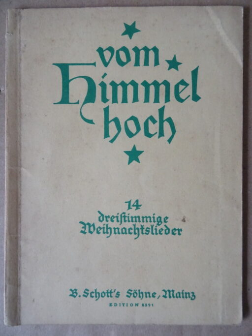 Von himmel hoch 14 dreistimmige Weihnachtslieder
