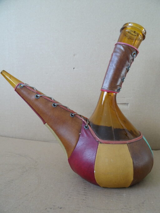 Vintage glazen porrón 25cm