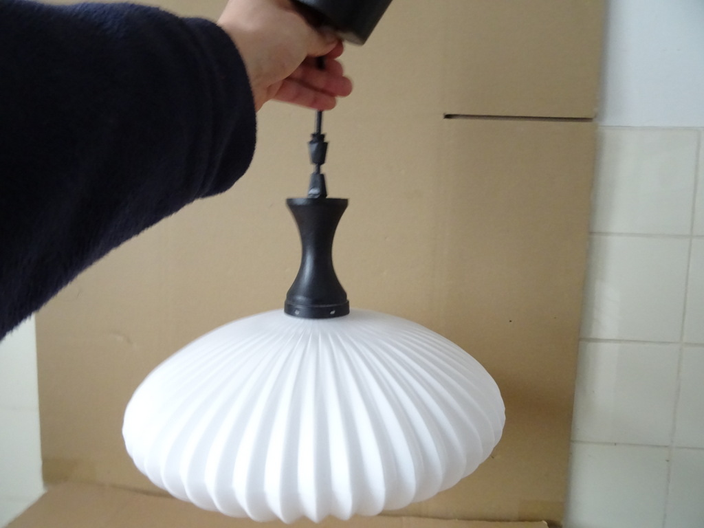 Vintage Massive Japandi hanglamp Space Age - Afbeelding 4