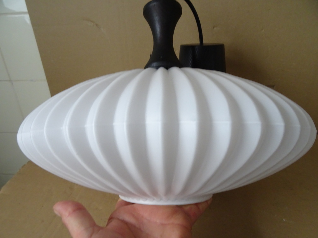 Vintage Massive Japandi hanglamp Space Age - Afbeelding 7