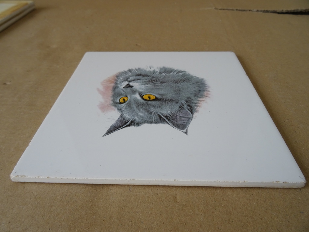 Collectie 8 vintage tegels Mosa paard poes hond 19 euro per stuk - Afbeelding 14