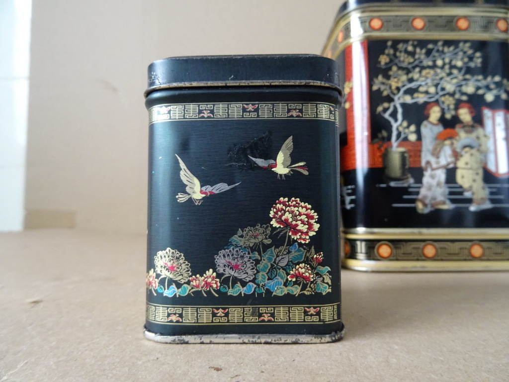 Vintage set theeblikken Vintage set theeblikken