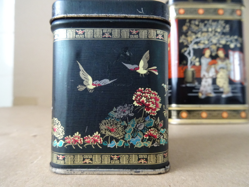 Vintage set theeblikken Vintage set theeblikken