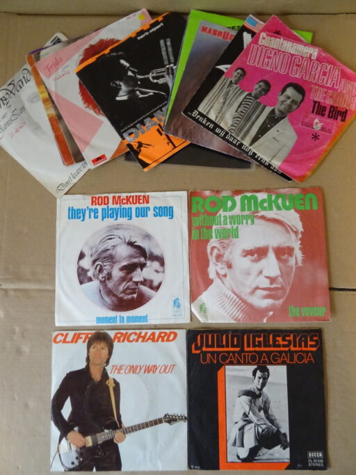 Collectie van 16 vintage singles Engelstalig