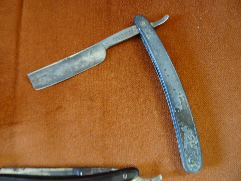 Collectie van 3 antieke of vintage scheermessen - Afbeelding 4