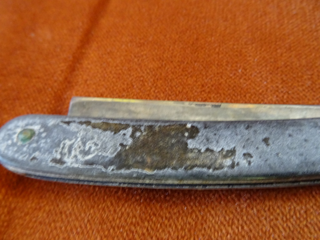 Collectie van 3 antieke of vintage scheermessen - Afbeelding 6
