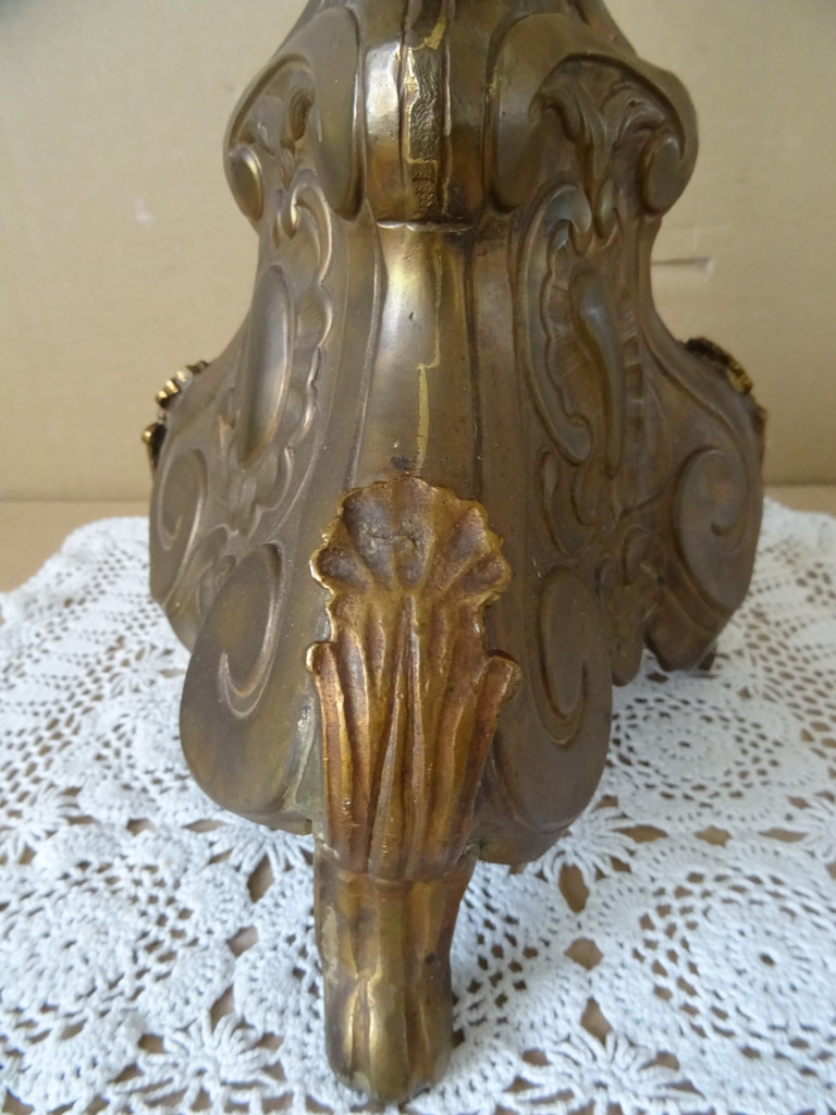 19e-eeuwse koperen kandelaar 52cm - Afbeelding 9
