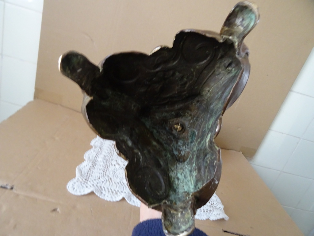 19e-eeuwse koperen kandelaar 52cm - Afbeelding 19